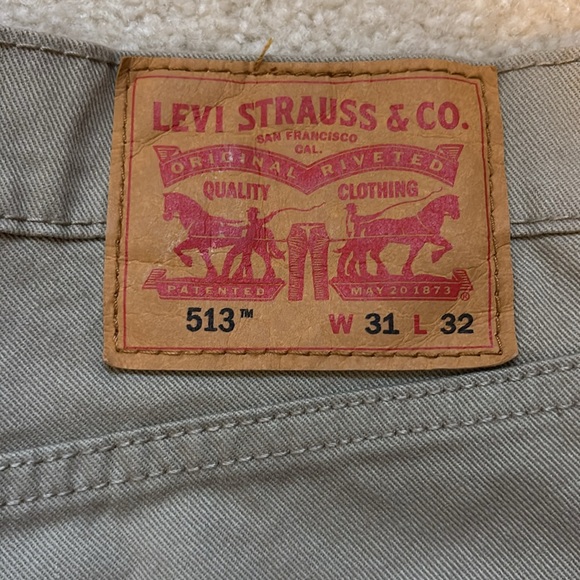 Brown Levi’s 513 Slim Straight - Picture 3 of 4